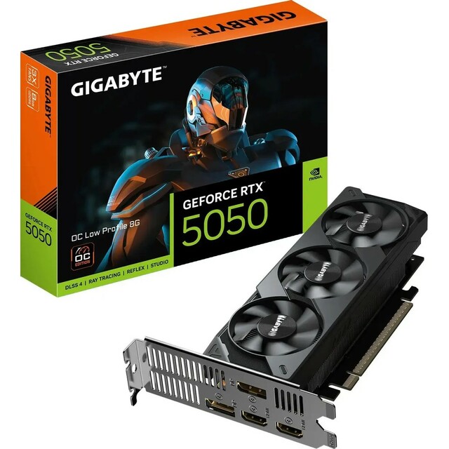 Видеокарта Gigabyte GeForce RTX 5050 OC Low Profile 8G (GV-N5050OC-8GL) 