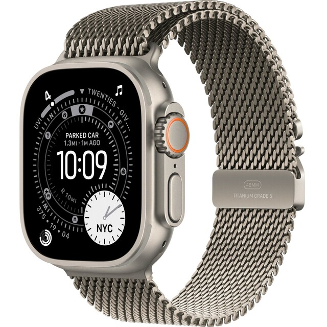 Умные часы Apple Watch Ultra 3 49mm Titanium Case with Milanese Loop M (Цвет: Natural)
