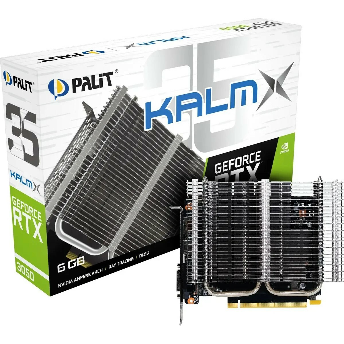 Видеокарта Palit GeForce RTX 3050 KalmX 6G (NE63050018JE-1070H)