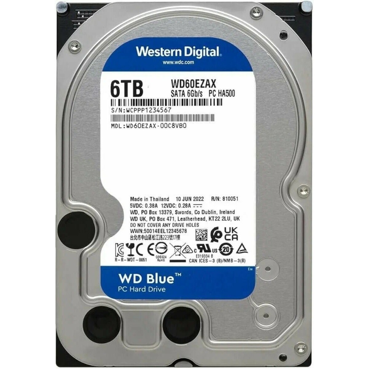 Жесткий диск Western Digital SATA-III 6TB WD60EZAX 