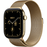 Умные часы Apple Watch Series 12 42mm Titanium Case with Milanese Loop (Цвет: Radiant Gold/Gold)