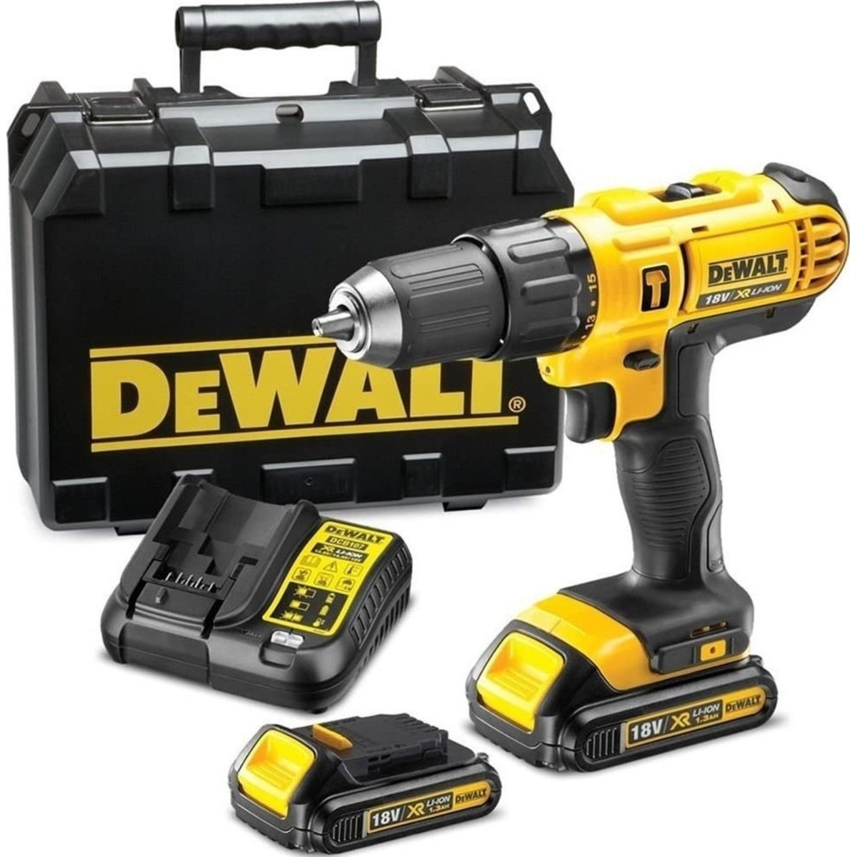 Дрель-шуруповерт DeWalt DCD776S2-ZA (Цвет: Yellow)