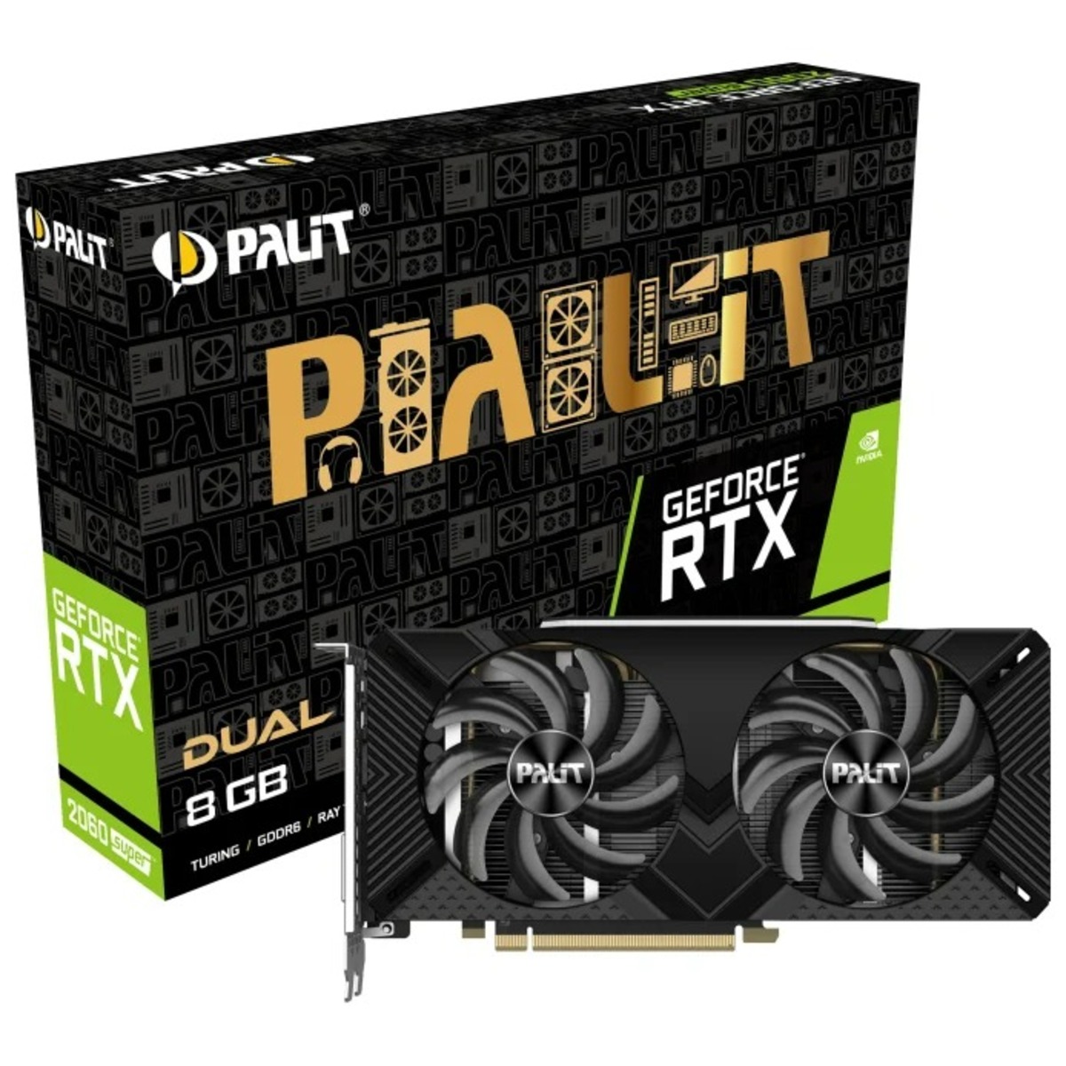 Видеокарта Palit GeForce RTX 2060 Super Dual 8G (NE6206S018P2-1160X-1)