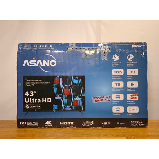 Телевизор Asano 43" 43LU5030T, черный Телевизор Asano 43" 43LU5030T, черный