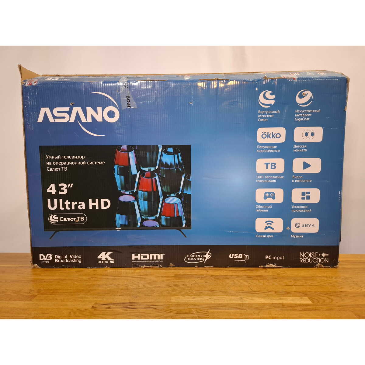 Телевизор Asano 43" 43LU5030T, черный