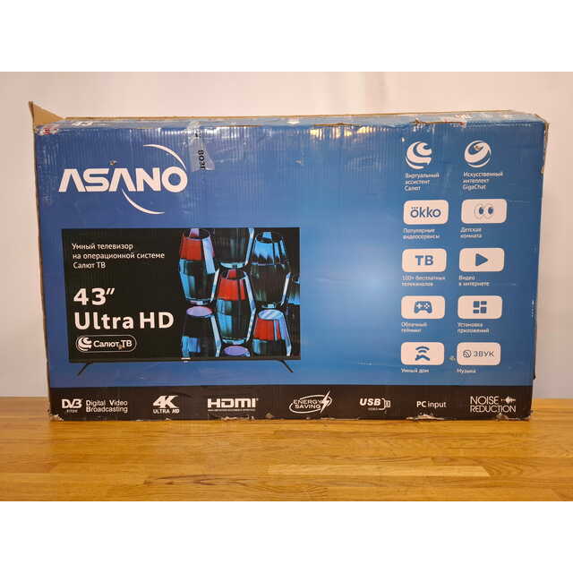 Телевизор Asano 43" 43LU5030T, черный Телевизор Asano 43" 43LU5030T, черный