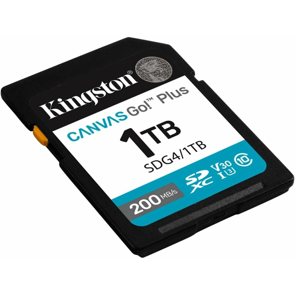 Карта памяти SDXC 1TB Kingston SDG4/1TB Canvas Go! Plus V30 w/o adapter, черный