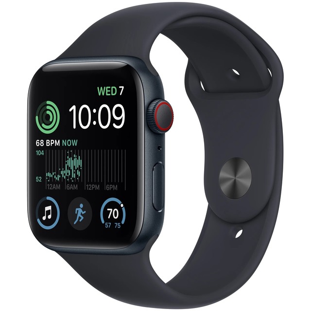 Умные часы Apple Watch SE (2022) 40mm Aluminum Case with Sport Band S / M (Цвет: Midnight)