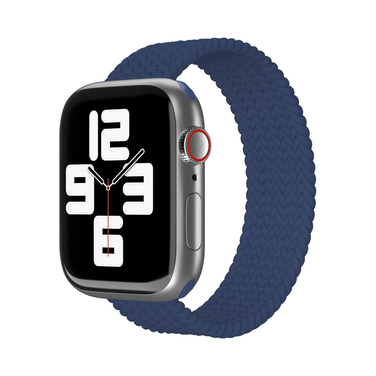 Ремешок нейлоновый плетеный VLP Braided Band для Apple Watch 42/44/45 mm (L/XL 2шт) (Цвет: Dark Blue)