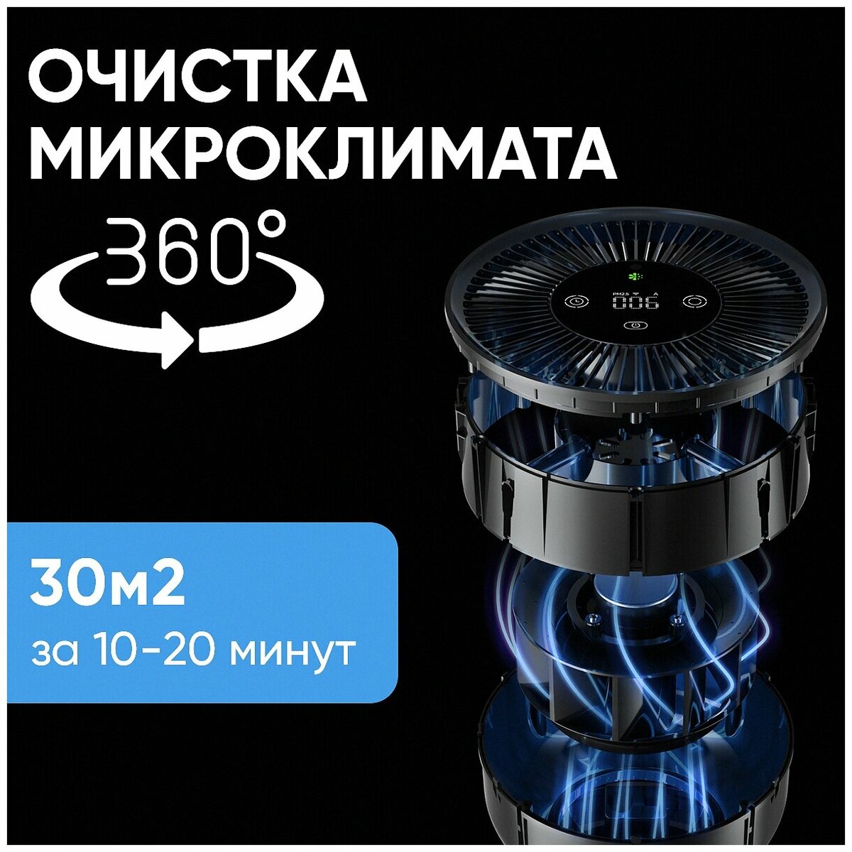Очиститель воздуха Smartmi Air Purifier P1 (Цвет: Dark Gray)