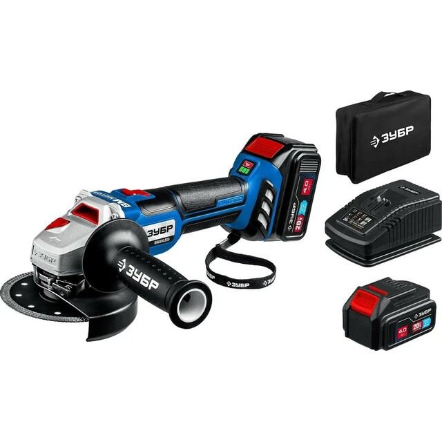 Углошлифовальная машина Зубр AB-125-42 (Цвет: Blue)