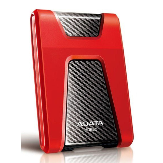 Жесткий диск A-Data USB 3.1 1Tb AHD650-1TU31-CRD HD650 DashDrive Durable 2.5 (Цвет: Red)