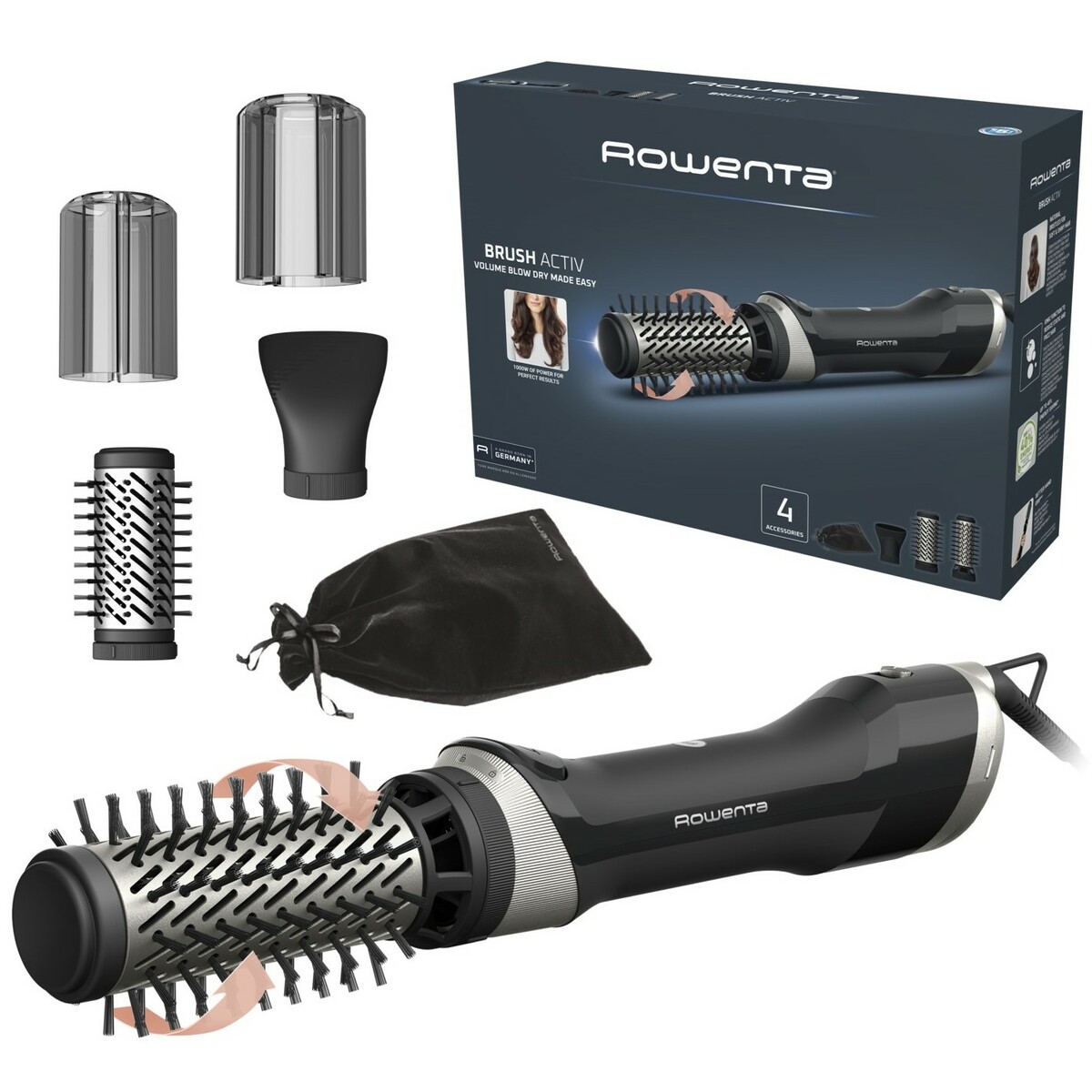 Фен-щетка Rowenta UB9530F0, черный