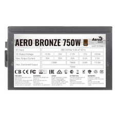 Блок питания Aerocool ATX 750W Aero Bronze