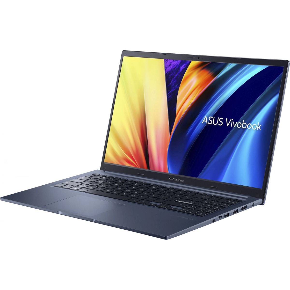 Ноутбук Asus VivoBook X1502ZA-BQ2345 Core i7 12700H 16Gb SSD512Gb Intel Iris Xe graphics 15.6 IPS FHD (1920x1080) noOS blue WiFi BT Cam (90NB0VX1-M03780)