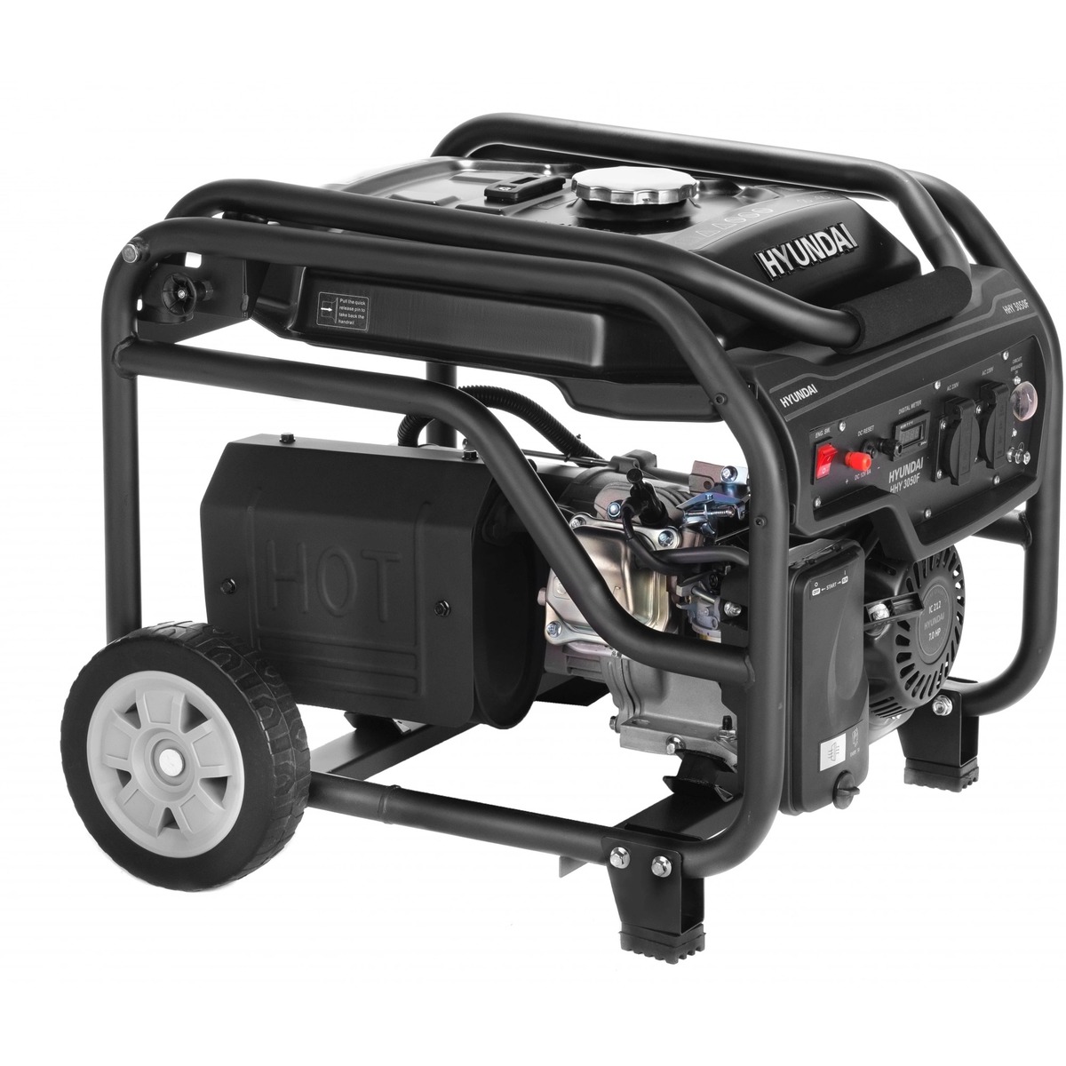 Генератор Hyundai HHY 3050F 3.2кВт, черный