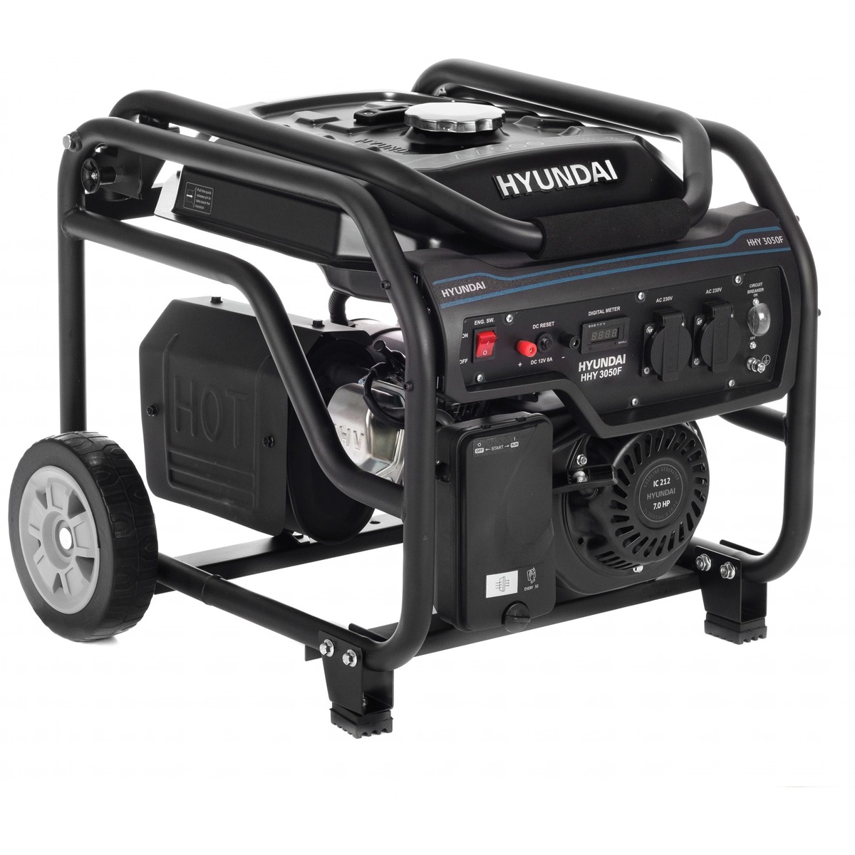 Генератор Hyundai HHY 3050F 3.2кВт, черный