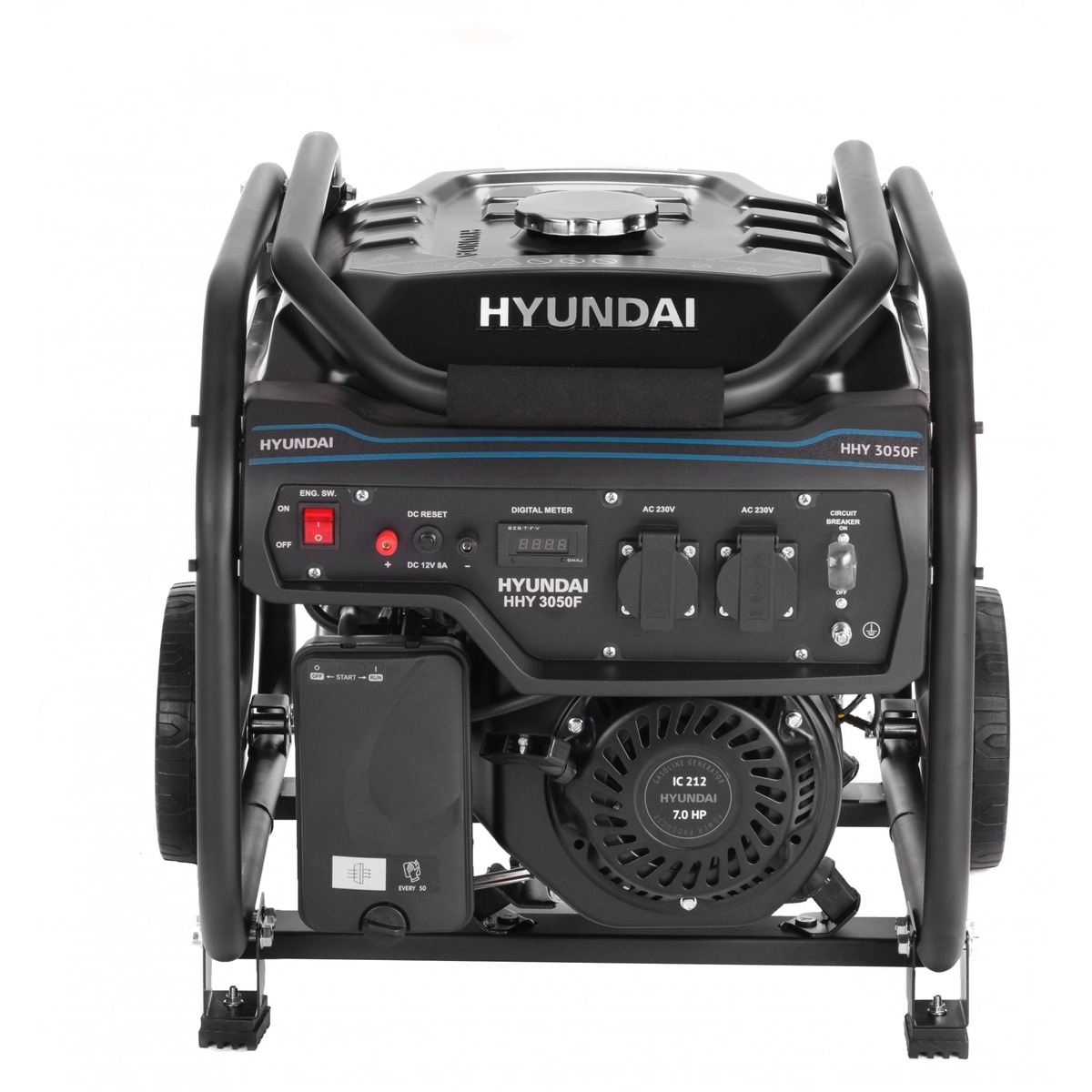 Генератор Hyundai HHY 3050F 3.2кВт, черный