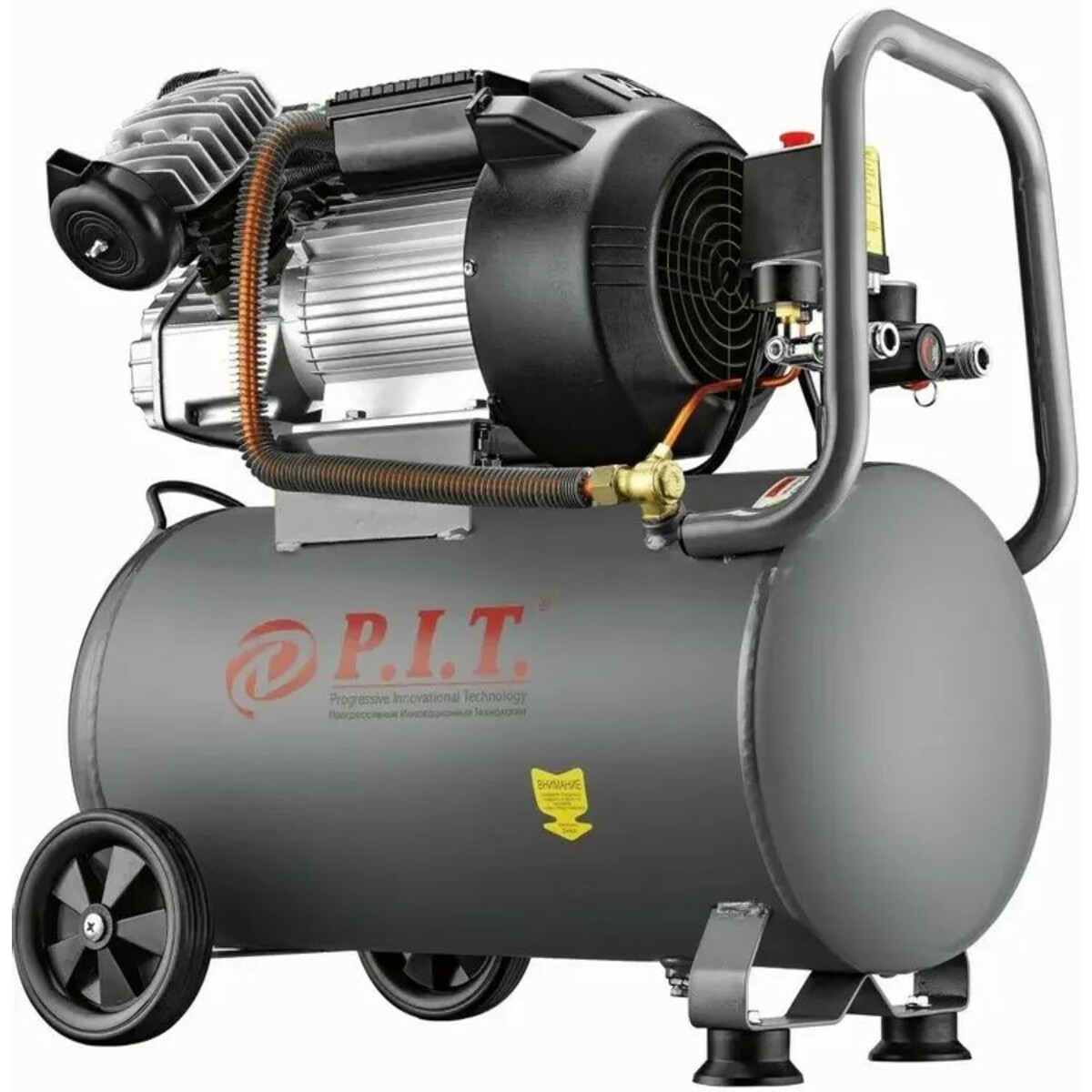 Компрессор поршневой P.I.T. PAC016003-2,5/50 ( Цвет: Gray)