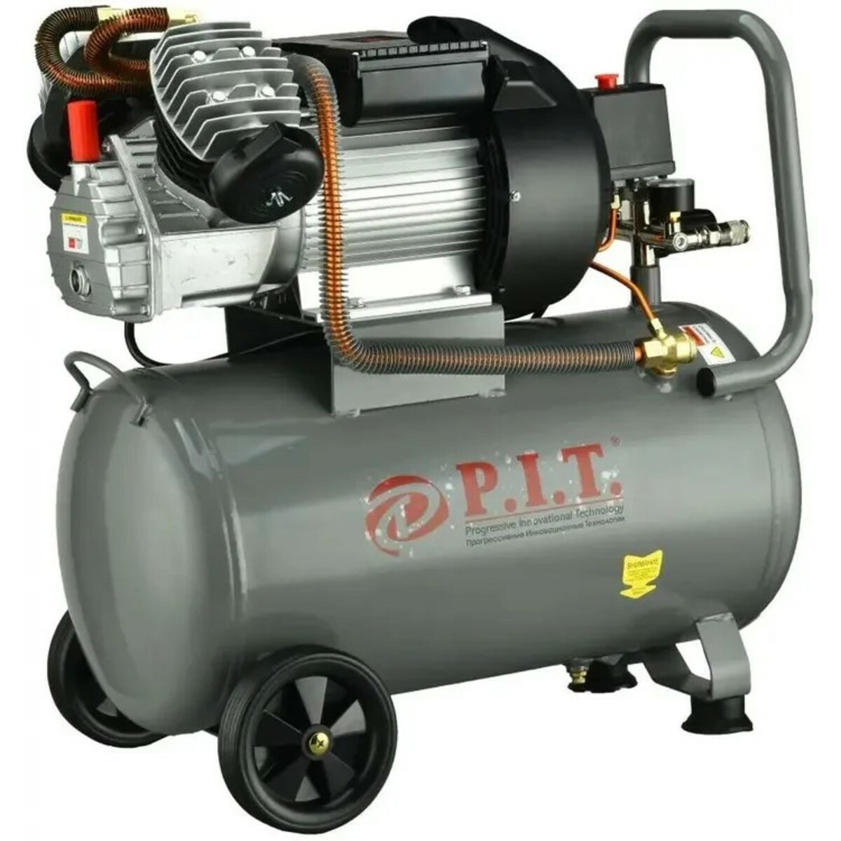 Компрессор поршневой P.I.T. PAC016003-2,5/50 ( Цвет: Gray)