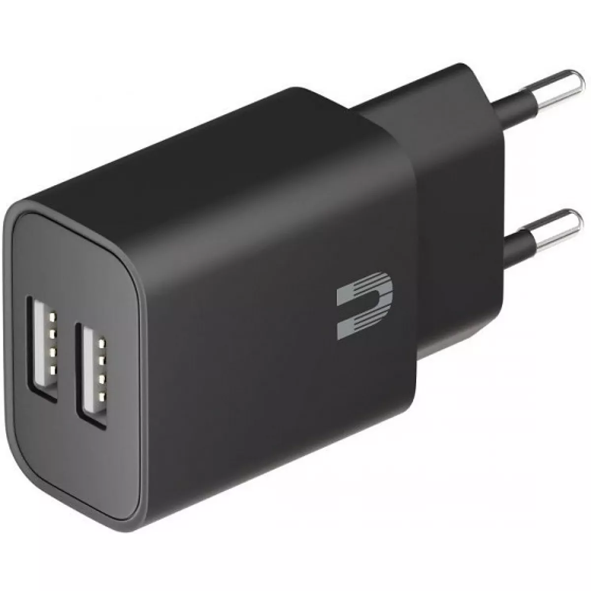 Сетевое зарядное устройство Uzay TC-010 12W 2xUSB-A, черный
