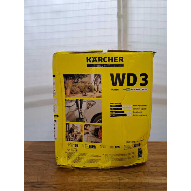 Строительный пылесос Karcher WD 3 V-17 / 4 / 20 (Цвет: Yellow)