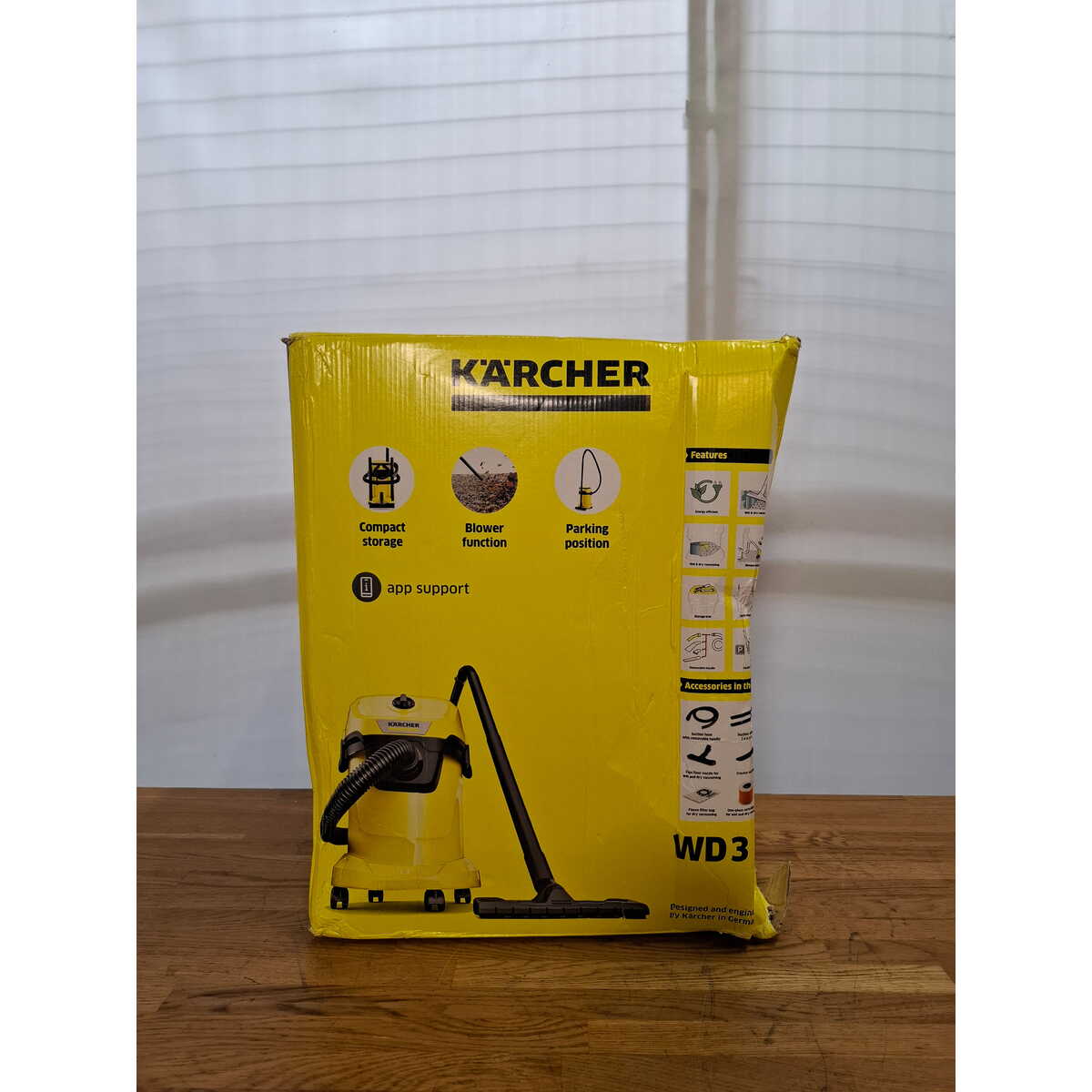 Строительный пылесос Karcher WD 3 V-17/4/20 (Цвет: Yellow)