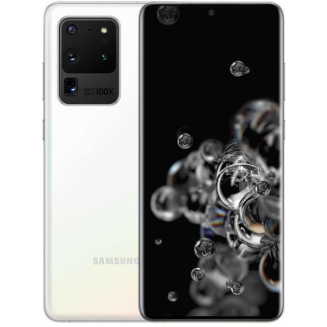 Смартфон Samsung Galaxy S20 Ultra SM-G988F / DSM 12 / 128Gb (NFC) (Цвет: Cloud White)