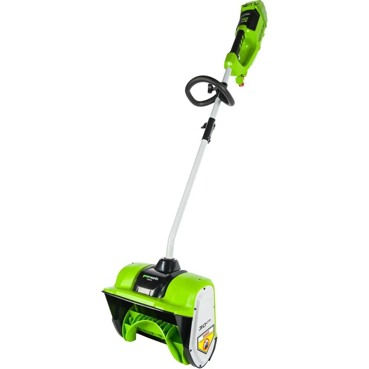 Снегоуборщик электрический Greenworks GD40SSK4 + АКБ 4h (Цвет: Green)