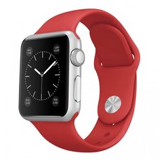 Ремешок силиконовый для Apple Watch 42/44 mm (Цвет: Red)