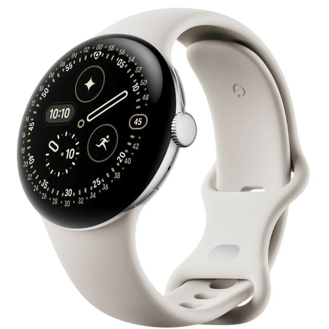 Умные часы Google Pixel Watch 4 41mm (Цвет: Polished Silver / Porcelain)
