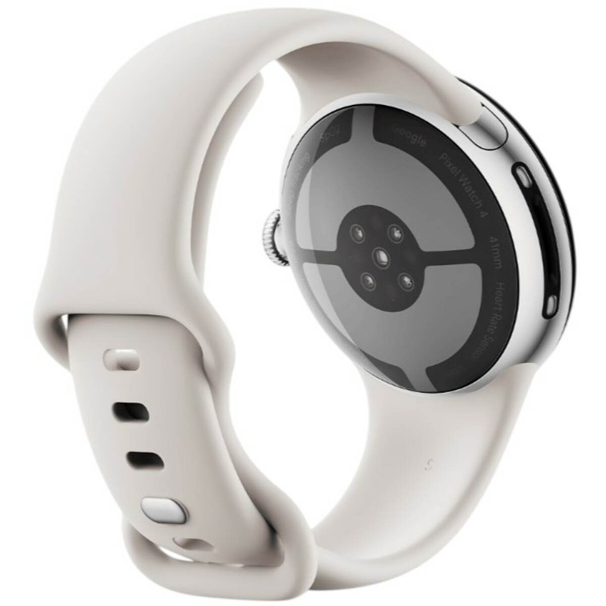 Умные часы Google Pixel Watch 4 41mm (Цвет: Polished Silver / Porcelain)