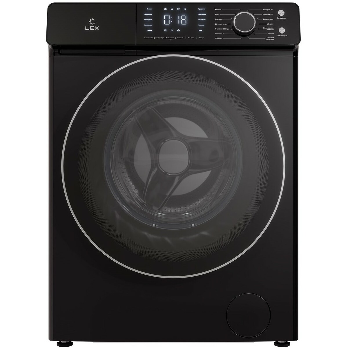 Стиральная машина LEX LWM07012BLIDD drive, черный