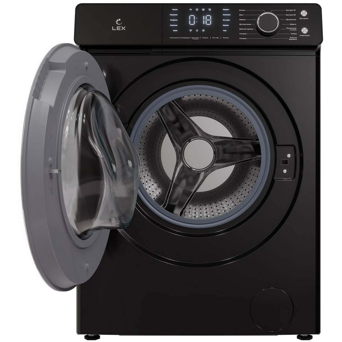 Стиральная машина LEX LWM07012BLIDD drive, черный