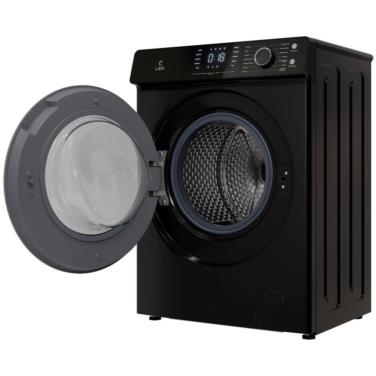 Стиральная машина LEX LWM07012BLIDD drive, черный