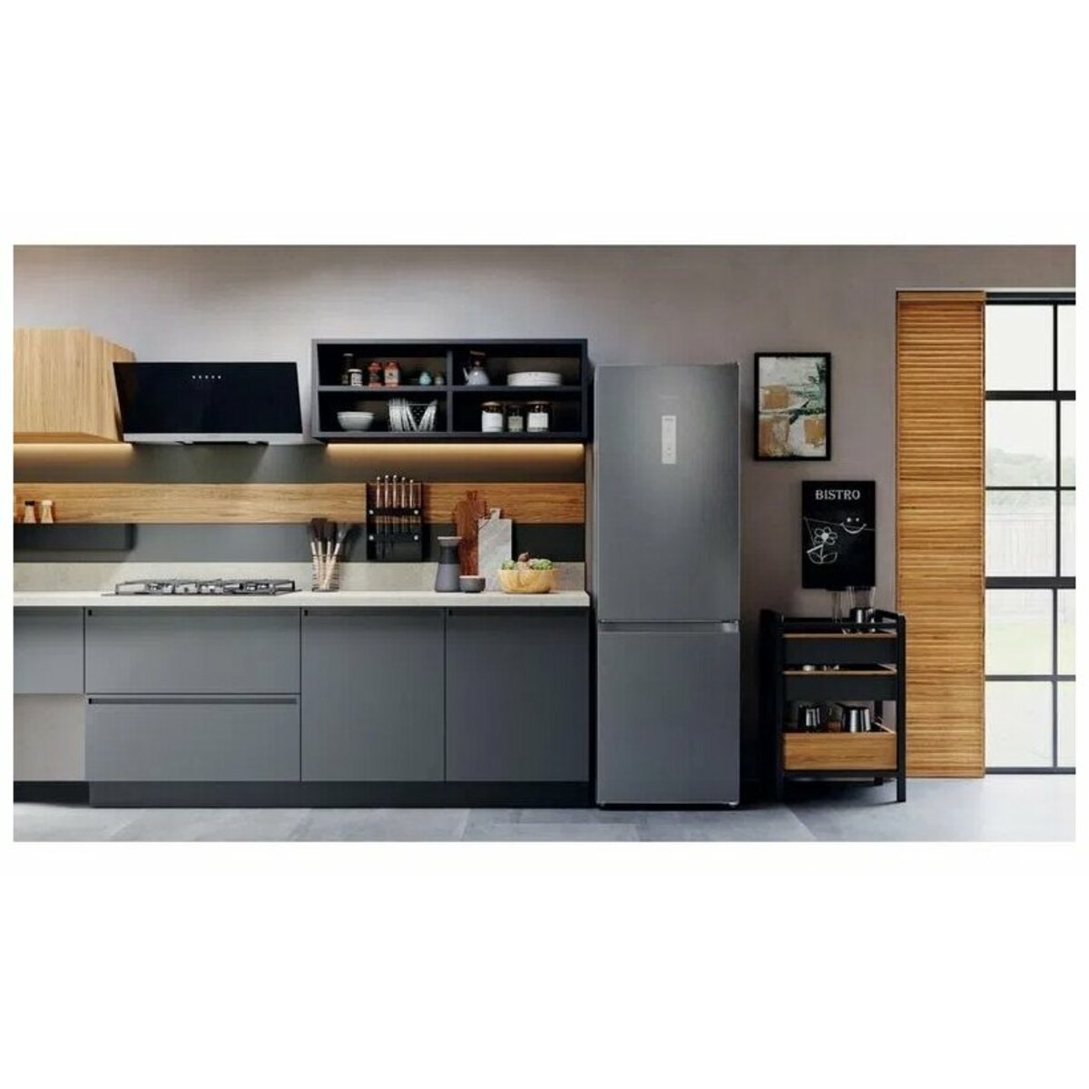 Холодильник Hotpoint-Ariston HTR 5180 MX (Цвет: Silver)