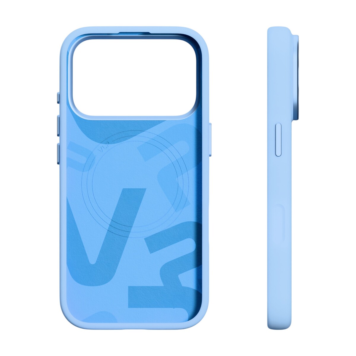 Чехол-накладка VLP Aster Pro Case with MagSafe для Apple iPhone 18 Pro, голубой