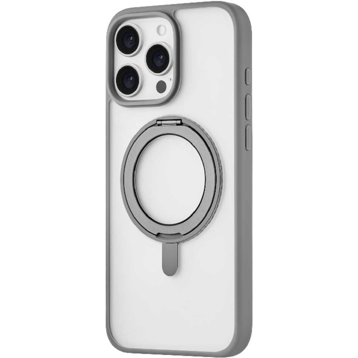 Чехол-накладка uBear Clip 360 Mag Case для смартфона Apple iPhone 16 Pro Max (Цвет: Grey)