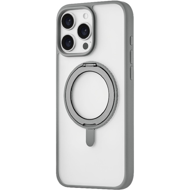 Чехол-накладка uBear Clip 360 Mag Case для смартфона Apple iPhone 16 Pro Max (Цвет: Grey)