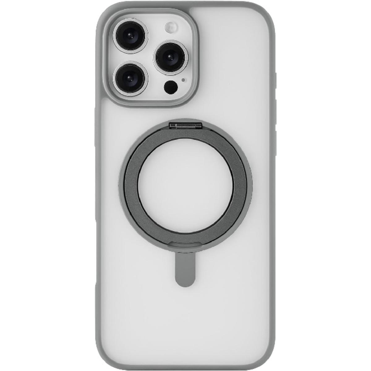 Чехол-накладка uBear Clip 360 Mag Case для смартфона Apple iPhone 16 Pro Max (Цвет: Grey)