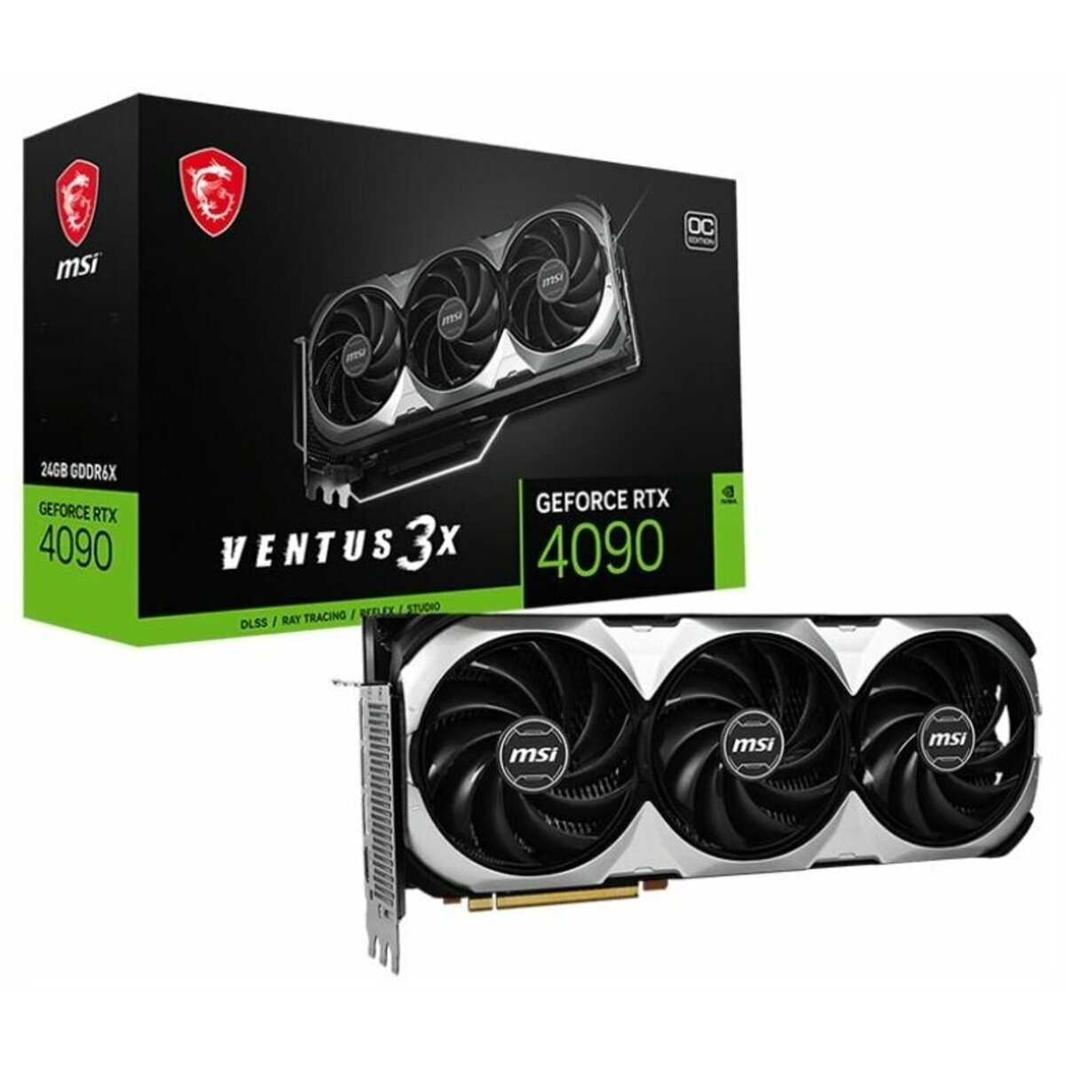 Видеокарта MSI NVIDIA GeForce RTX 4090 24 ГБ (RTX 4090 VENTUS 3X 24G OC)