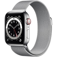 Умные часы Apple Watch Series 6 40mm Stainless Steel Case with Milanese Loop (Цвет: Silver)