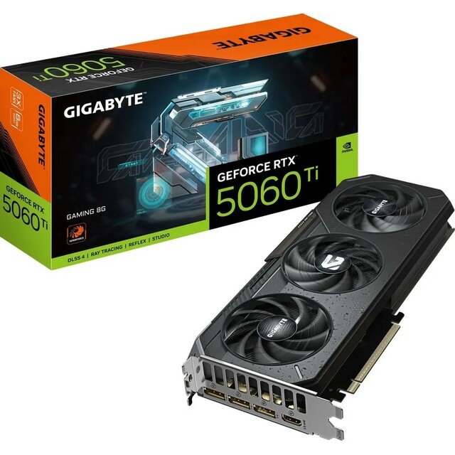 Видеокарта Gigabyte GeForce RTX 5060TI GAMING 8G (GV-N506TGAMING-8GD) Видеокарта Gigabyte GeForce RTX 5060TI GAMING 8G (GV-N506TGAMING-8GD)