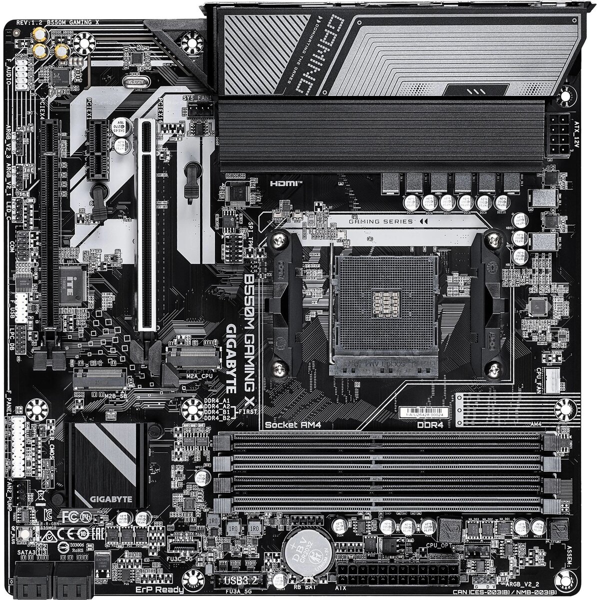 Материнская плата Gigabyte B550M GAMING X