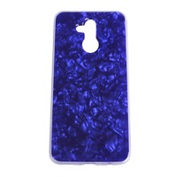 Чехол-накладка под мрамор для смартфона Huawei Mate 20 Lite (Цвет: Blue)