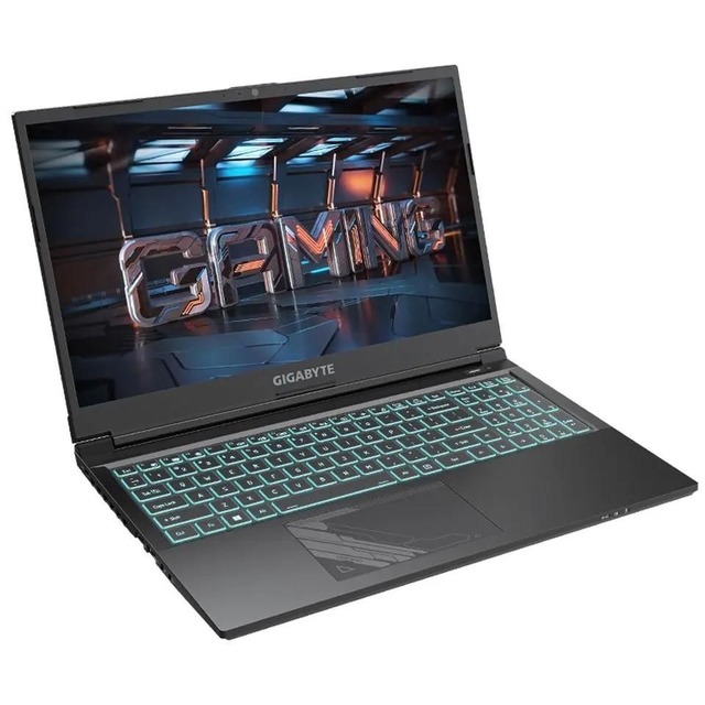 Ноутбук Gigabyte G5 Core i7 12650H 16Gb SSD512Gb NVIDIA GeForce RTX4050 6Gb 15.6 IPS FHD (1920x1080) Free DOS, черный WiFi BT Cam (MF5-G2KZ353SD)