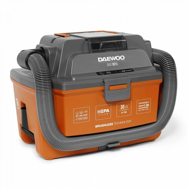 Строительный пылесос Daewoo DAVC 1621Li SET (Цвет: Orange) Строительный пылесос Daewoo DAVC 1621Li SET (Цвет: Orange)