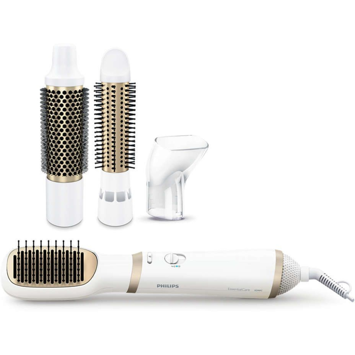 Фен-щетка Philips Essential Care HP8663/00 (Цвет: White/Gold)