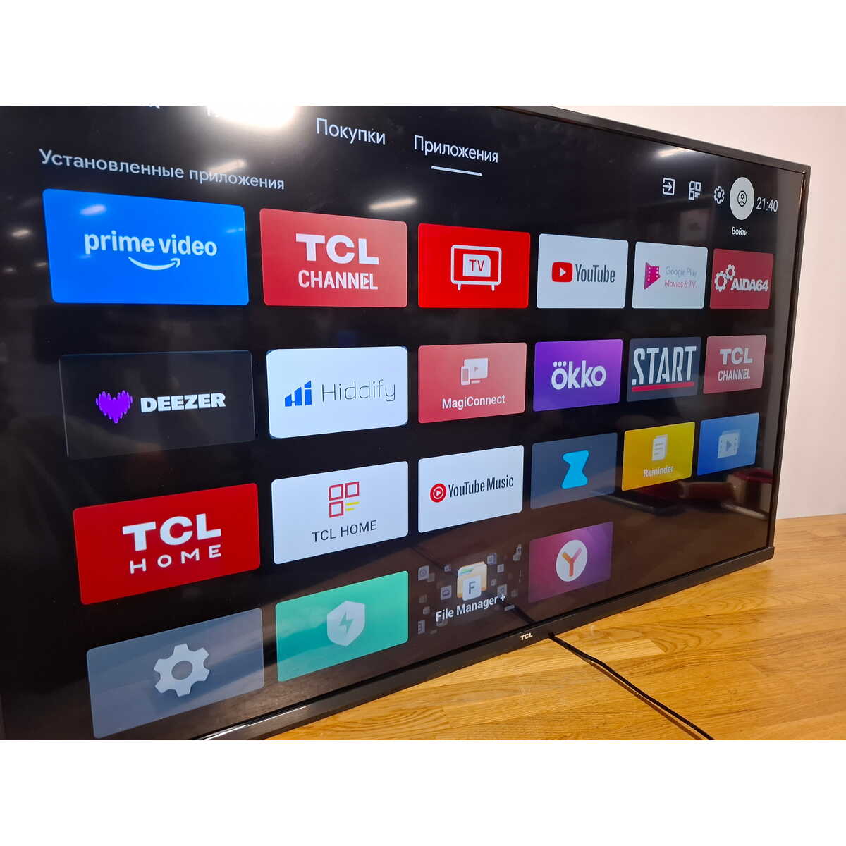 Телевизор TCL 43" 43P615, черный