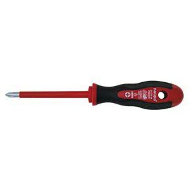 Отвертка двухкомпонентная крестовая VDE PH 1 HAUPA 101942 (Цвет: Red / Black)